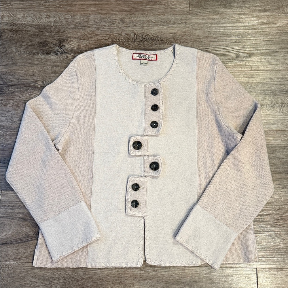 Beyond Threads Tabs Alpaca Cardigan Size L - Picture 2 of 9